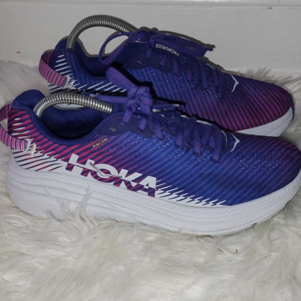 HOKA Purple and Pink Running Shoes
